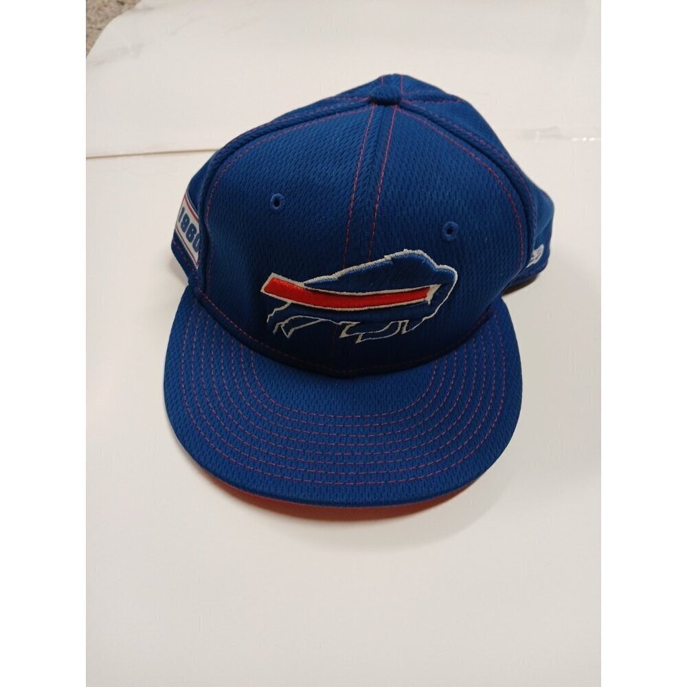 Buffalo BILLS NFL Football Fitted 59Fifty Size 7-5/ Est 60 New Era Hat Cap Blue!